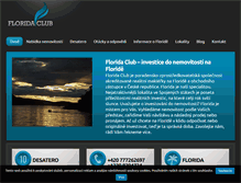 Tablet Screenshot of floridaclub.cz